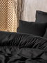 L'essentiel linge de maison Juego de Funda de Edredón Individual Ranforce 100% Algodón Negro 160x220cm