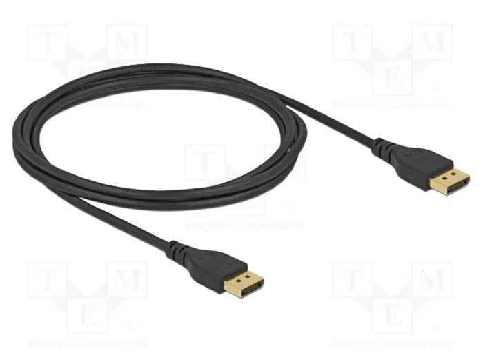 DeLOCK Cable DisplayPort 8K 2 m sin pestillo 85910, Negro