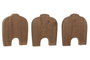 DKD Home Decor Figura de Madera Reciclada Marinero Surtido de 3 unidades