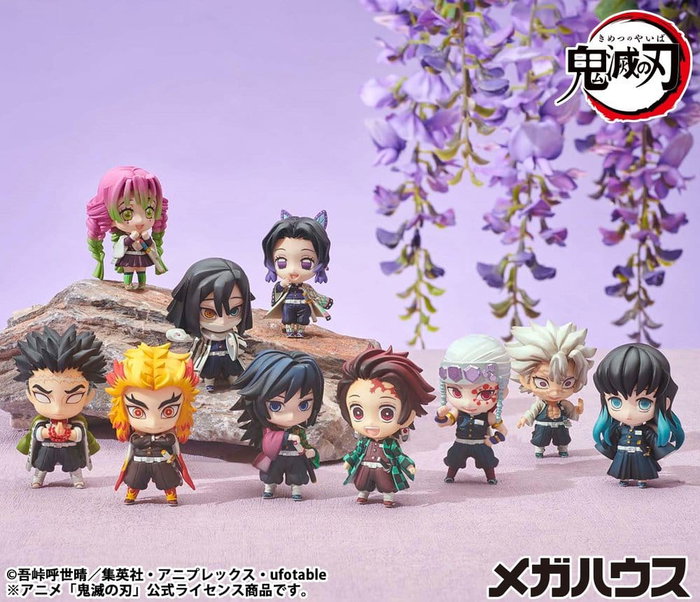 Megahouse Demon Slayer Kimetsu no Yaiba Figuras Tanjiro & Friends Surtido de 8