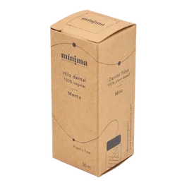 MINIMA ORGANICS Hilo Dental De Maiz Biodegradable 30Mts Con Cera De Candelilla Y Aceite De Menta