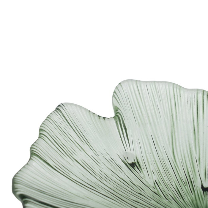 Bandeja Concha Verde Cristal Decoración 17 X 16 cm (Set de 2) Bandeja Concha Verde Cristal Decoración 17 X 16 cm (Set de 2)