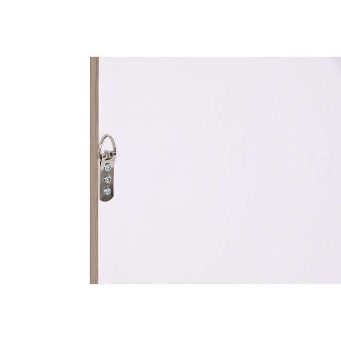 Espejo de pared Home ESPRIT Blanco Marrón Beige Gris Cristal Poliestireno 63,3 x 2,6 x 89,6 cm (4 Unidades)