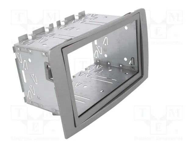 PER.PIC. Bastidor de montaje de radio 2 DIN para Fiat e Lancia, plata PER.PIC. Bastidor de montaje de radio 2 DIN para Fiat e Lancia, plata