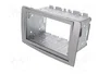 PER.PIC. Bastidor de montaje de radio 2 DIN para Fiat e Lancia, plata