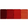 HOB8681181150351 Juego de 4 Toallas de Mano 50 x 90 cm Naranja