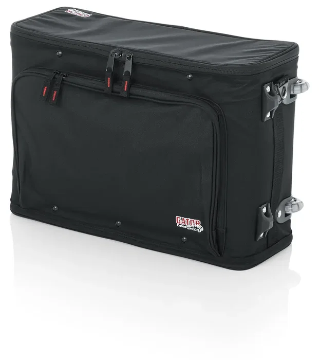 Gator Funda rodante ligera para rack 2U con ruedas y asa de arrastre - Negro Gator Funda rodante ligera para rack 2U con ruedas y asa de arrastre - Negro