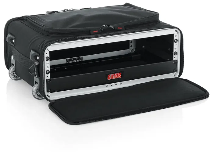 Gator Funda rodante ligera para rack 2U con ruedas y asa de arrastre - Negro Gator Funda rodante ligera para rack 2U con ruedas y asa de arrastre - Negro