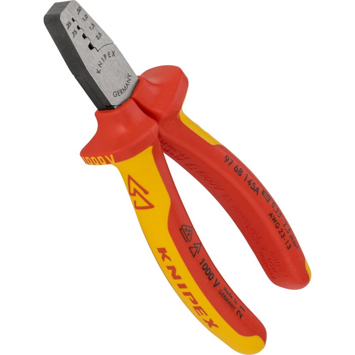 Knipex Pinzas de crimpar para terminales de punta de cable Knipex Pinzas de crimpar para terminales de punta de cable