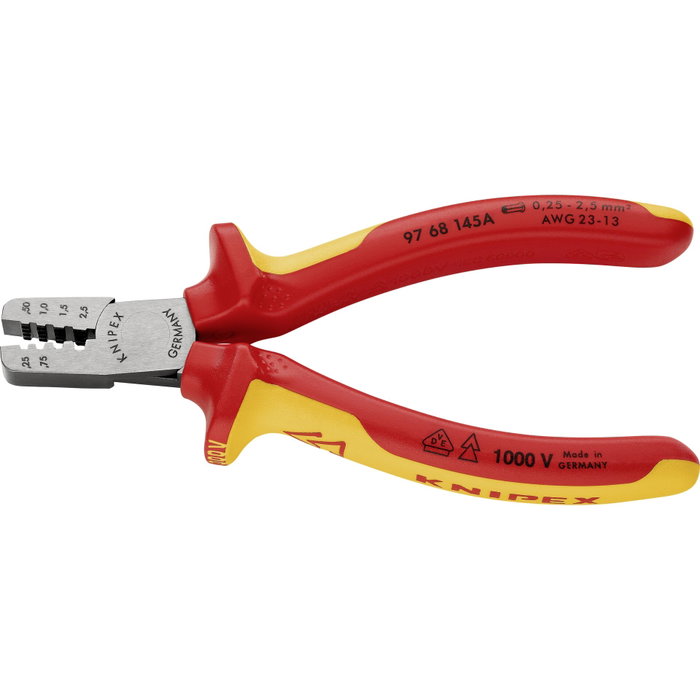 Knipex Pinzas de crimpar para terminales de punta de cable Knipex Pinzas de crimpar para terminales de punta de cable