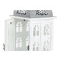 DKD Home Decor Farola de Madera y Cristal Envejecido Blanco 19x19x51 cm