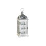 DKD Home Decor Farola de Madera y Cristal Envejecido Blanco 19x19x51 cm