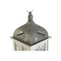 DKD Home Decor Farola de Madera y Cristal Envejecido Blanco 19x19x51 cm