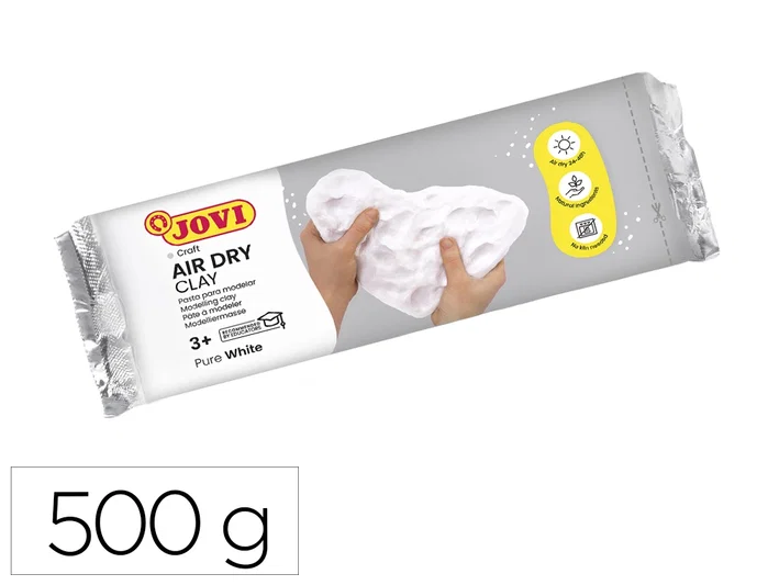Jovi Pasta de Modelar Air Dry Blanca 500 g