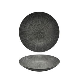 SUMMA Plato Hondo Coupe FOREST Gris, 22 cm de diámetro, apto para microondas y lavavajillas, Vajilla (Set de 6)