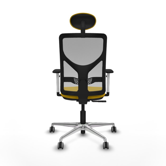 PIQUERAS Y CRESPO Silla de oficina Motilla con mecanismo Sincro, Amarillo y Gris PIQUERAS Y CRESPO Silla de oficina Motilla con mecanismo Sincro, Amarillo y Gris