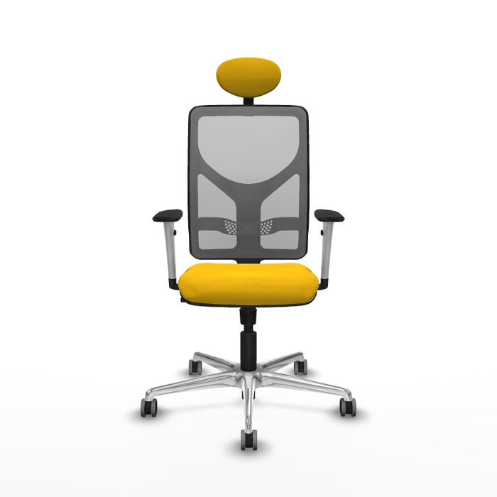 PIQUERAS Y CRESPO Silla de oficina Motilla con mecanismo Sincro, Amarillo y Gris PIQUERAS Y CRESPO Silla de oficina Motilla con mecanismo Sincro, Amarillo y Gris