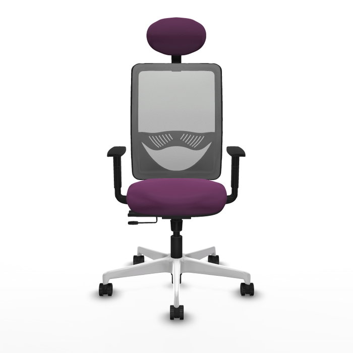 PIQUERAS Y CRESPO Silla de oficina Zulema con mecanismo Sincro/Traslack, Morado y Gris PIQUERAS Y CRESPO Silla de oficina Zulema con mecanismo Sincro/Traslack, Morado y Gris