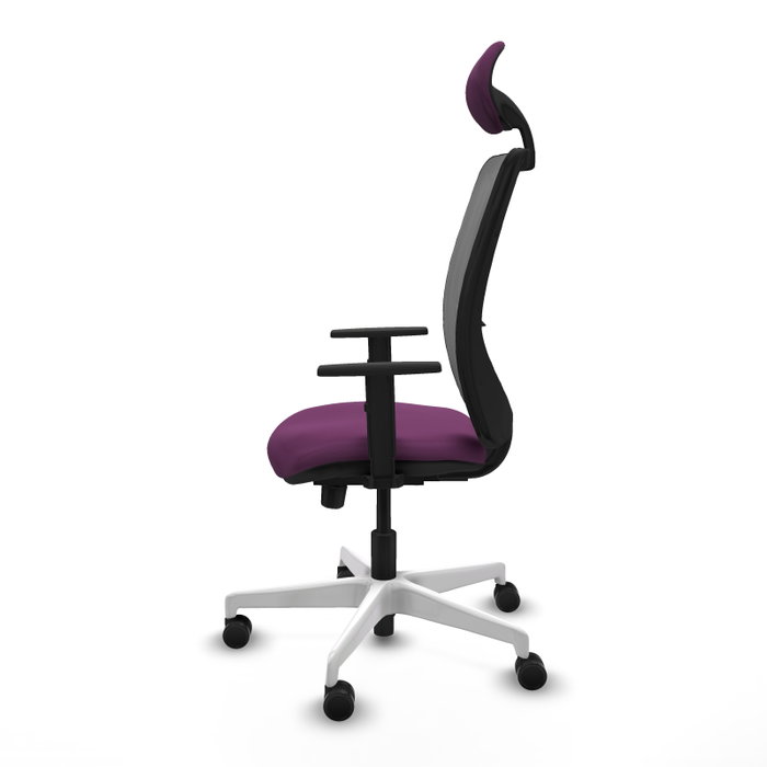 PIQUERAS Y CRESPO Silla de oficina Zulema con mecanismo Sincro/Traslack, Morado y Gris PIQUERAS Y CRESPO Silla de oficina Zulema con mecanismo Sincro/Traslack, Morado y Gris