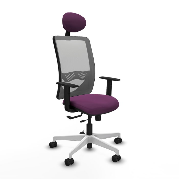 PIQUERAS Y CRESPO Silla de oficina Zulema con mecanismo Sincro/Traslack, Morado y Gris PIQUERAS Y CRESPO Silla de oficina Zulema con mecanismo Sincro/Traslack, Morado y Gris