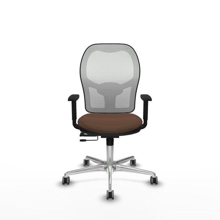 PIQUERAS Y CRESPO Silla de oficina Jorquera Marrón oscuro y Blanco PIQUERAS Y CRESPO Silla de oficina Jorquera Marrón oscuro y Blanco