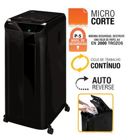 Fellowes AutoMax 600M Destructora de Papel Automática Microcorte Negra