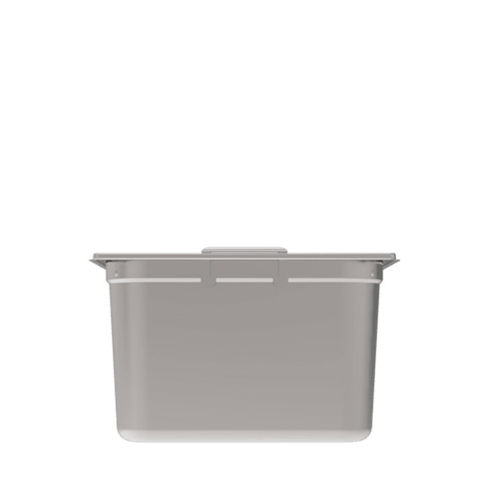 Rieber Cubeta GN 1/2-200 con Asas - Acero Inoxidable - Capacidad 10.9 Litros para Almacenaje y Transporte