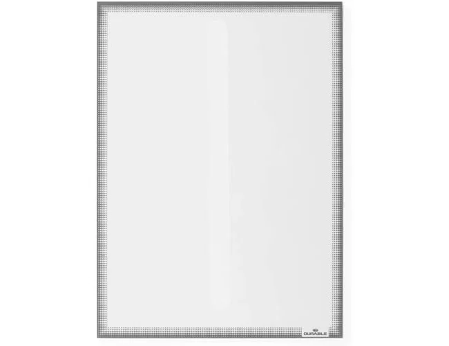 Durable Marco porta anuncios adhesivo estático A4 gris antracita, pack de 5 unidades