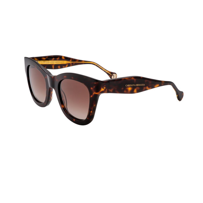 Carolina Herrera Gafas CH 0015/S 086 Gafas de Sol Mujer Cuadrada Burdeos Rosa 145 mm
