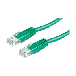 VALUE Patch Cable Cat.6 Categoría 6 Class E UTP Verde 0.5m 21.99.1523 - Cable de Red RJ-45 Macho a Macho U/FTP (STP)