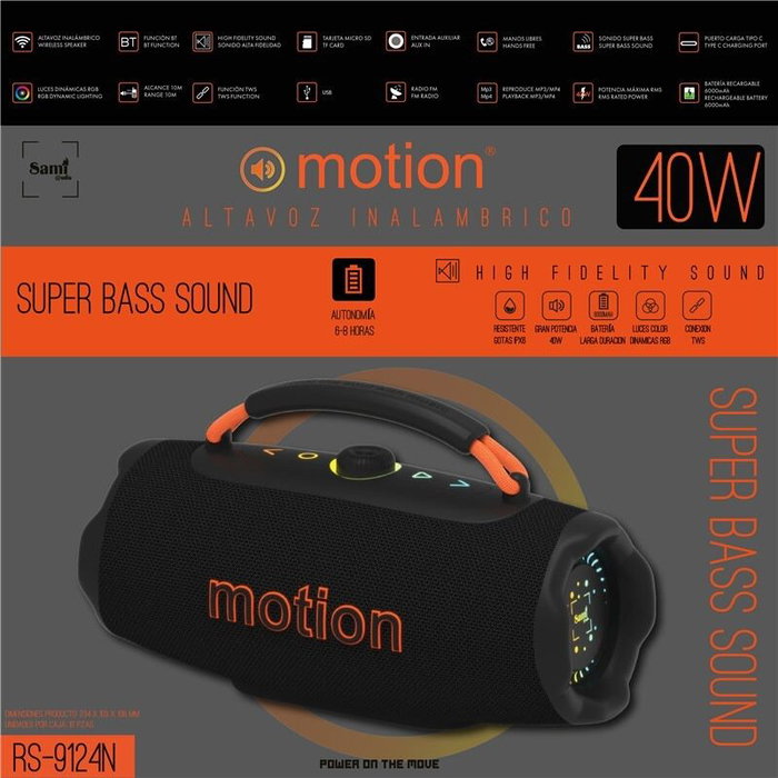 SAMI MOTION 40W Altavoz multimedia alta fidelidad
