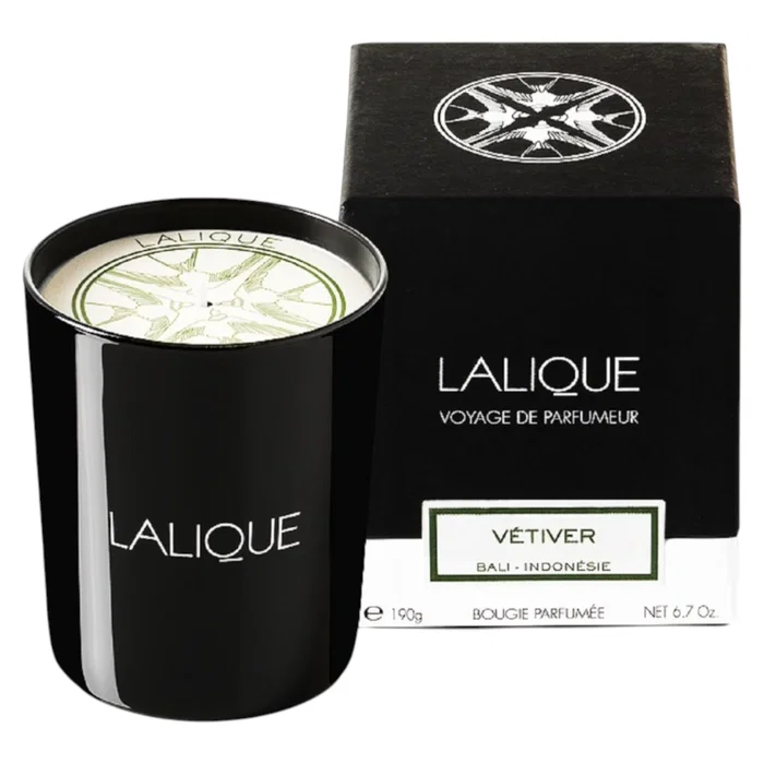 Lalique Vela Aromática Vetiver Bali Indonesie 190g