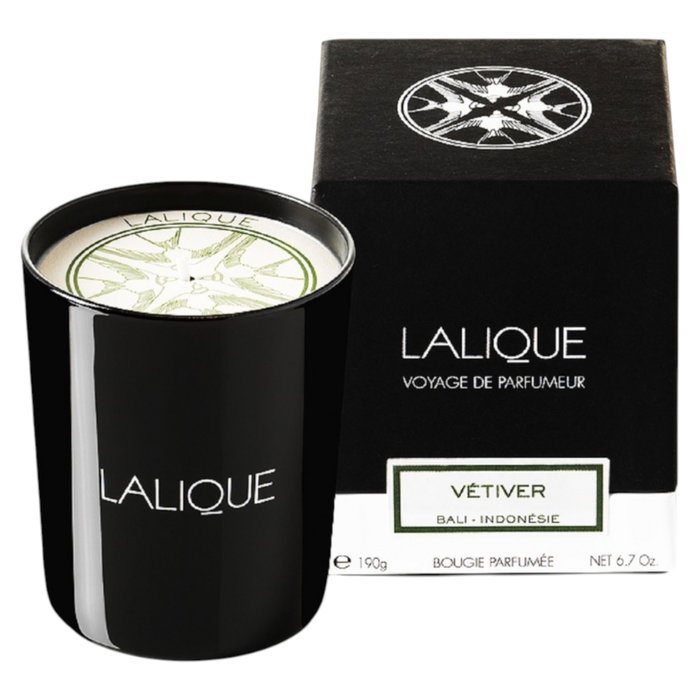 Lalique Vela Aromática Vetiver Bali Indonesie 190g Lalique Vela Aromática Vetiver Bali Indonesie 190g
