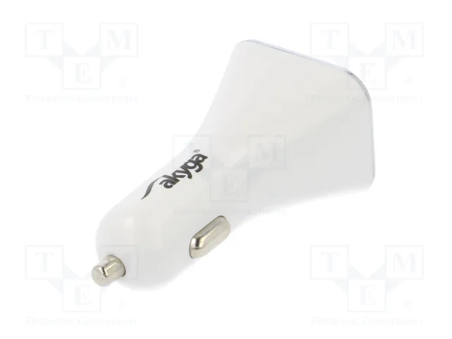 AKYGA Alimentador USB de coche con 2 puertos USB-A y Quick Charge 3.0