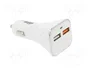 AKYGA Alimentador USB de coche con 2 puertos USB-A y Quick Charge 3.0