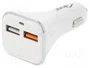AKYGA Alimentador USB de coche con 2 puertos USB-A y Quick Charge 3.0