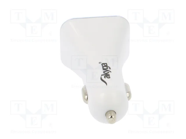 AKYGA Alimentador USB de coche con 2 puertos USB-A y Quick Charge 3.0