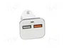 AKYGA Alimentador USB de coche con 2 puertos USB-A y Quick Charge 3.0