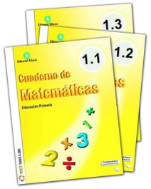 NADAL EDARCA EDITORIAL, CUADERNOS DE MATEMÁTICAS 1ºPRIMARIA 3 TÍTULOS