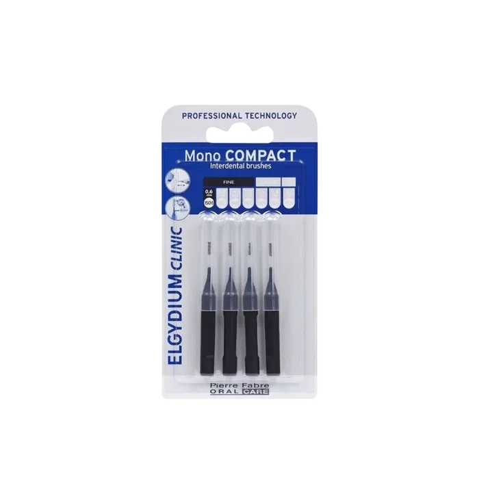 Elgydium Conjunto de 4 Cepillos Interdentales Negro Elgydium Conjunto de 4 Cepillos Interdentales Negro