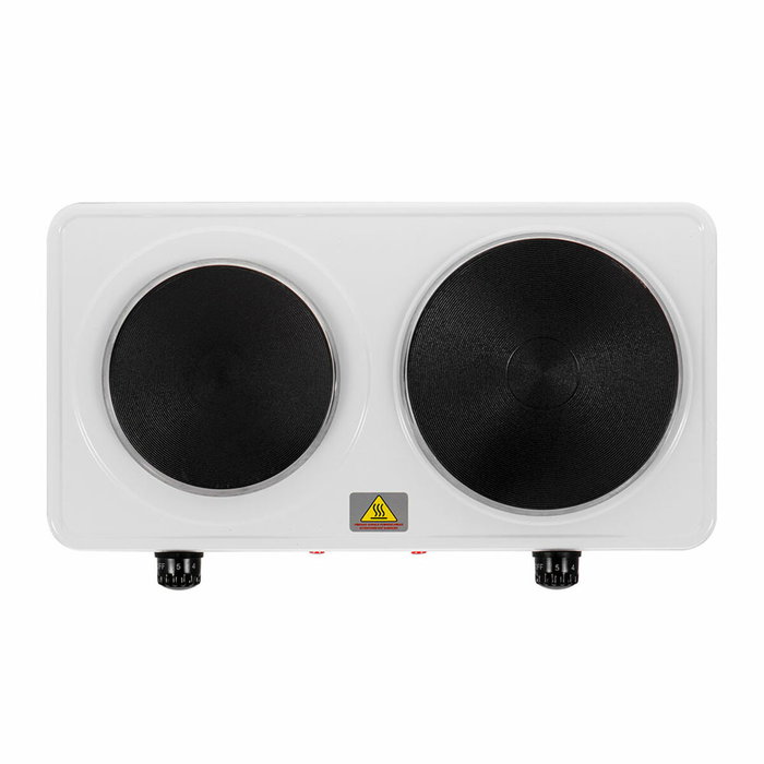 Adler Cocina eléctrica dos quemadores 2500 W blanca Adler Cocina eléctrica dos quemadores 2500 W blanca