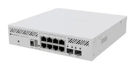 Mikrotik CRS310-8G+2S+IN - L3 Smart Switch Gestionado 8x 2.5G Ethernet + 2x SFP+, Rack 1U Blanco con Fuente CC Incluida