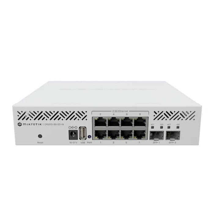 MikroTik CRS310-8G+2S+IN Smart Switch L3 con 8 puertos 2.5G y 2 SFP+