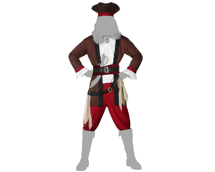 Disfraz para Adultos Th3 Party Pirata Hombre XL