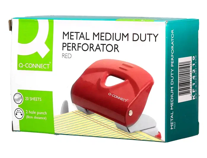 Q-connect Taladrador KF14219 Rojo 2 mm 20 Hojas Q-connect Taladrador KF14219 Rojo 2 mm 20 Hojas