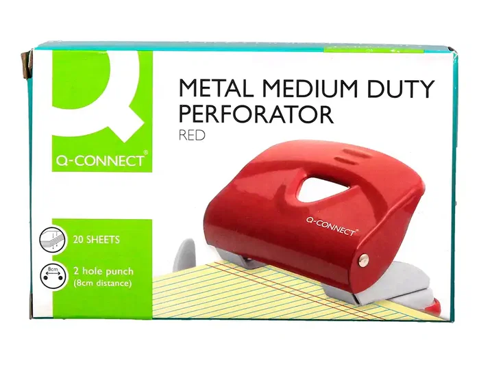 Q-connect Taladrador KF14219 Rojo 2 mm 20 Hojas Q-connect Taladrador KF14219 Rojo 2 mm 20 Hojas