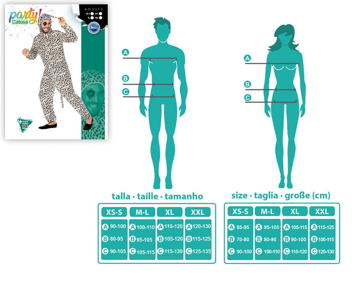 Disfraz Perro Dalmata para Hombre Adulto Talla XS-S Original Disfraz Perro Dalmata para Hombre Adulto Talla XS-S Original