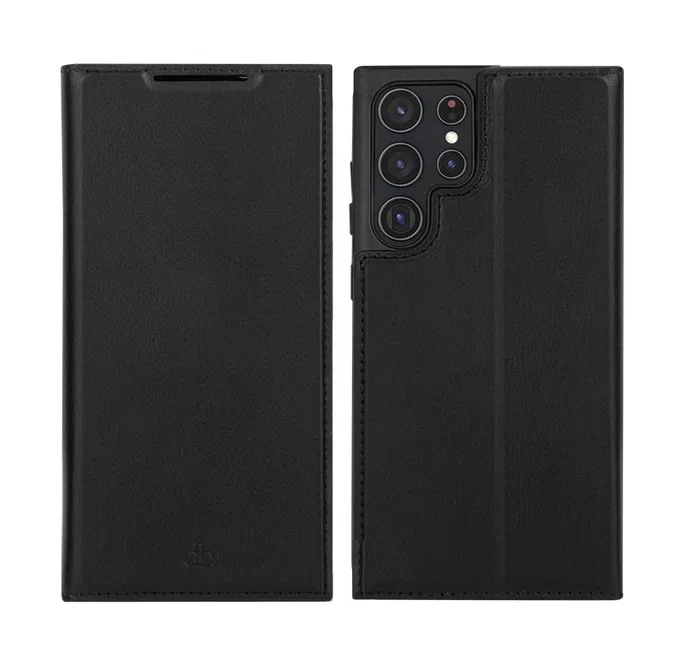 Dbramante1928 Funda Folio Oslo para Samsung Galaxy S22 Ultra 17,3 cm (6.8") Cuero Vegano Negro Carga Inalámbrica