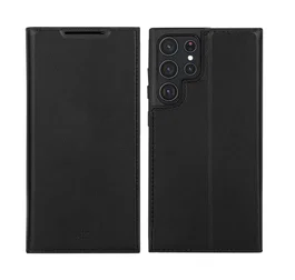 Dbramante1928 Funda Folio Oslo para Samsung Galaxy S22 Ultra 17,3 cm (6.8") Cuero Vegano Negro Carga Inalámbrica