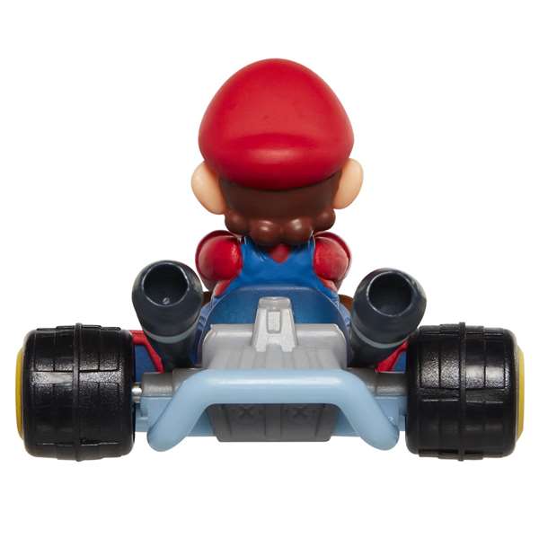 Jakks Pacific Coche Super Mario Kart Racers 6 cm - Vehículo de Colección PVC, Modelos Surtidos (Mario, Luigi, Yoshi)